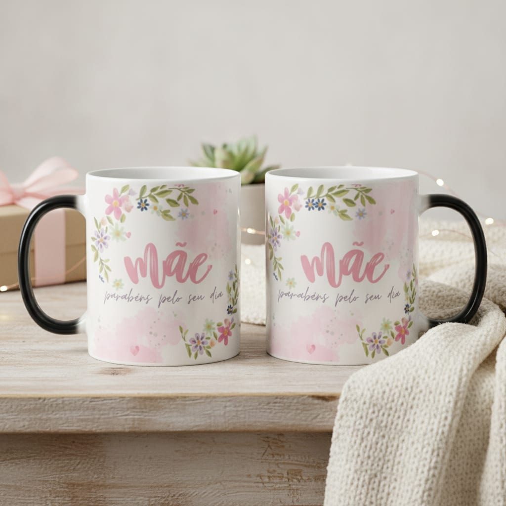 Caneca Mágica Presente Divertido para Dias das Mães - Família (Mãe)