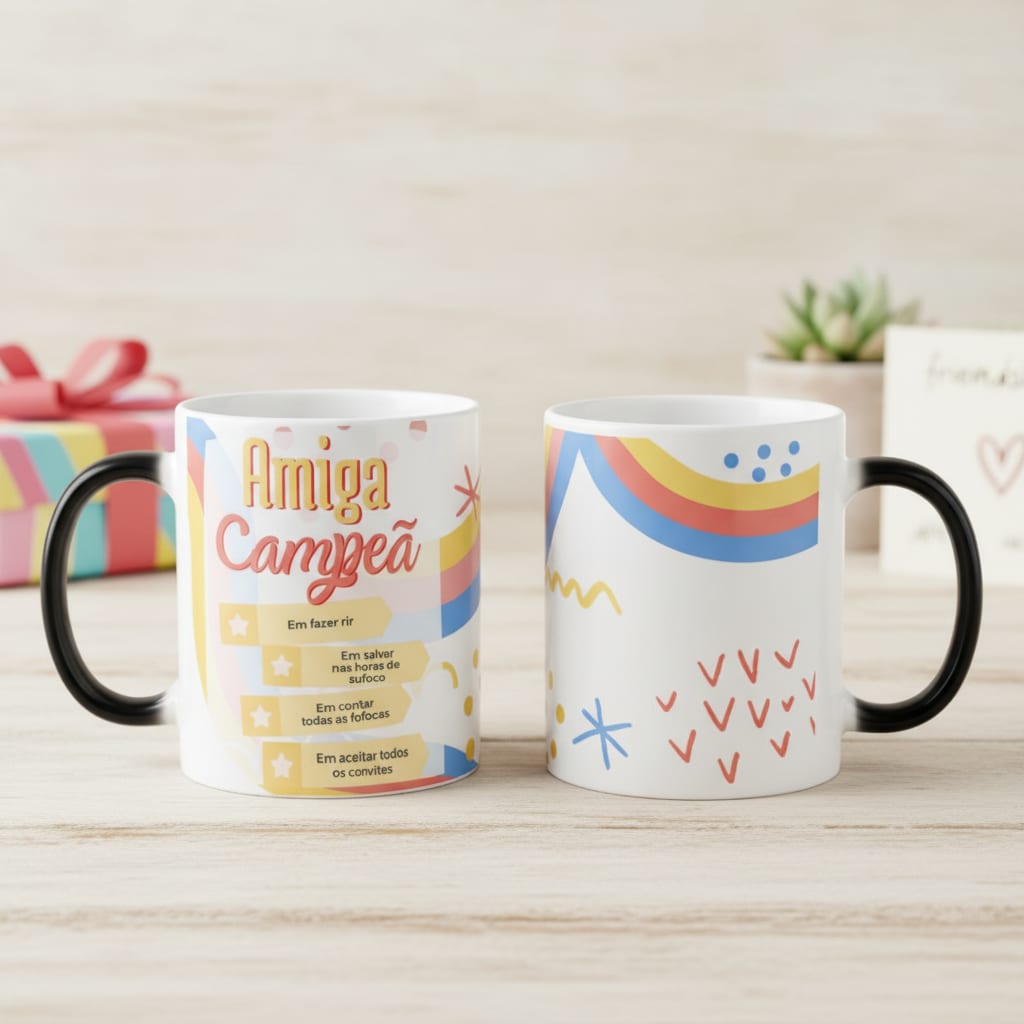 Caneca Mágica Presente Divertido para Melhor Amiga - Outros (Amigo(a))