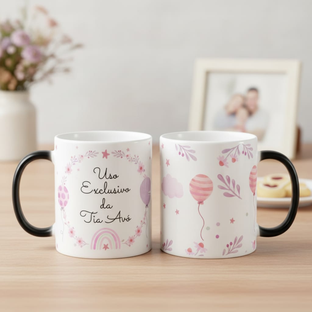 Caneca Mágica Presente Personalizado Especial para Tia Avó - Família (Avó/Tia Avó)