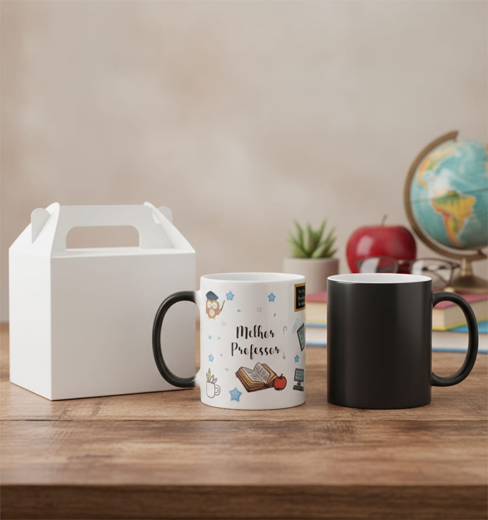 Caneca Mágica Presente Personalizado para Melhor Professor