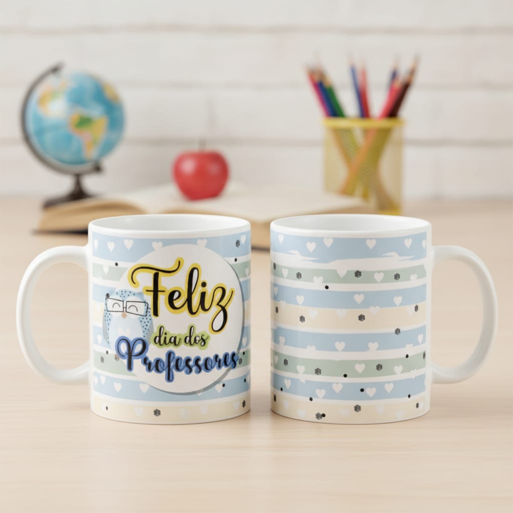 Caneca Masculina Personalizada para o Dia dos Professores - Dia dos Professores (Professor(a))