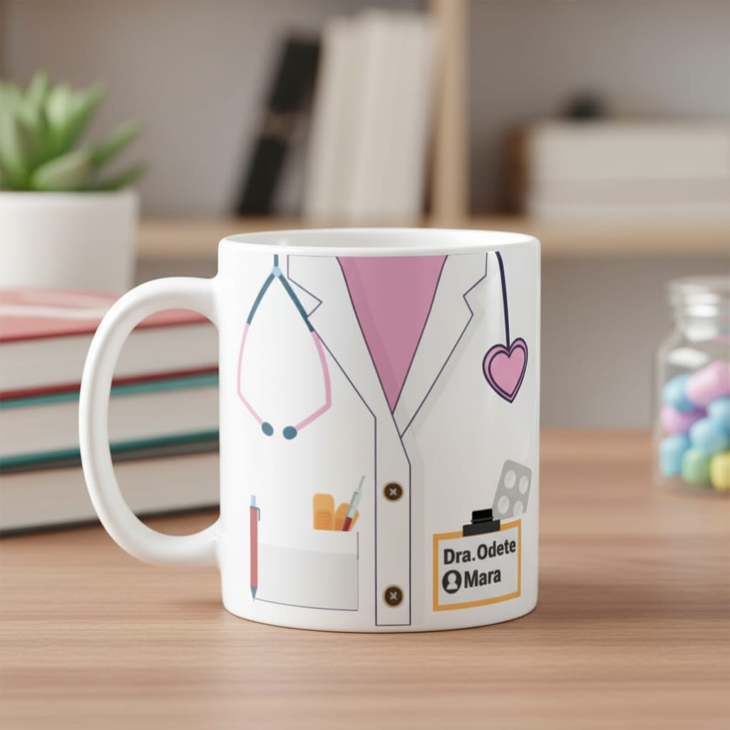 Caneca Medicina Clinico Geral Personalizada Com Nome