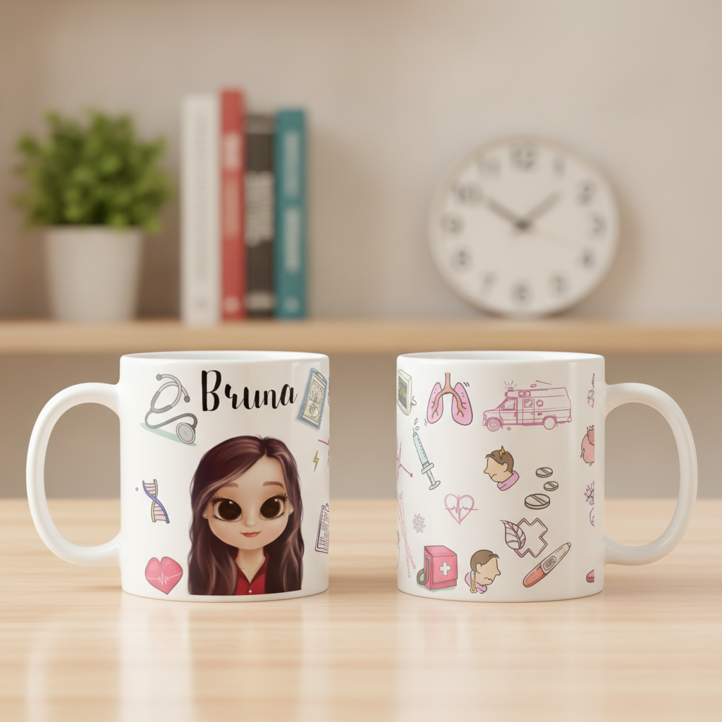 Caneca Medicina Presente Formatura Médicos