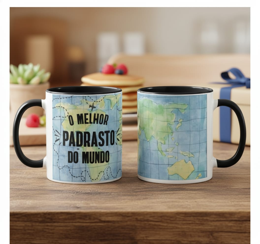 Caneca Melhor Padrasto do Mundo - Família (Padrasto)