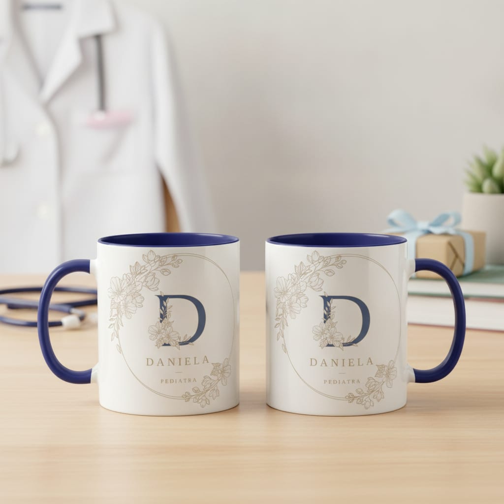 Caneca Mulheres Presente Perfeito com Nome e Profissão - Profissões (Médico(a))