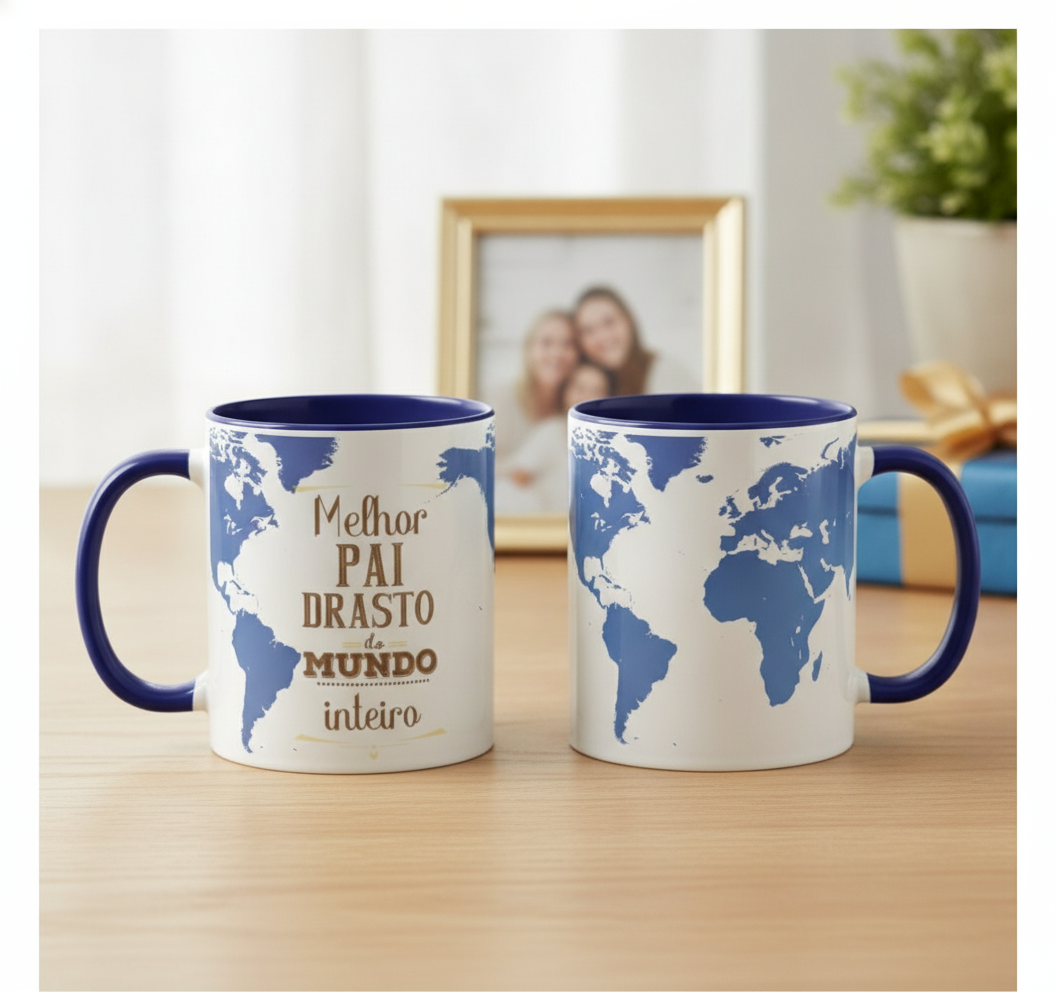Caneca Padrasto Presente Pronta Entrega - Família (Pai)