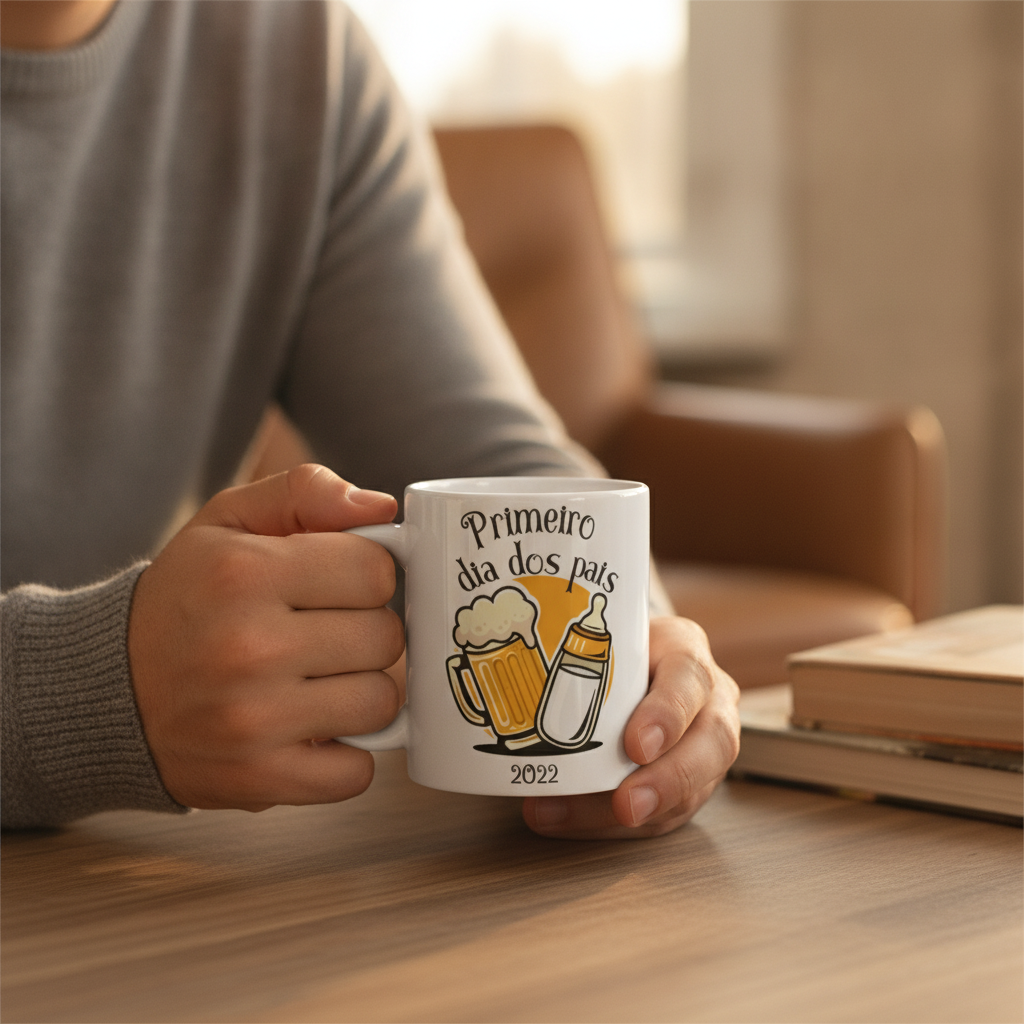 Caneca Pai Cervejeiro Presente Primeiro Dia Dos Pais