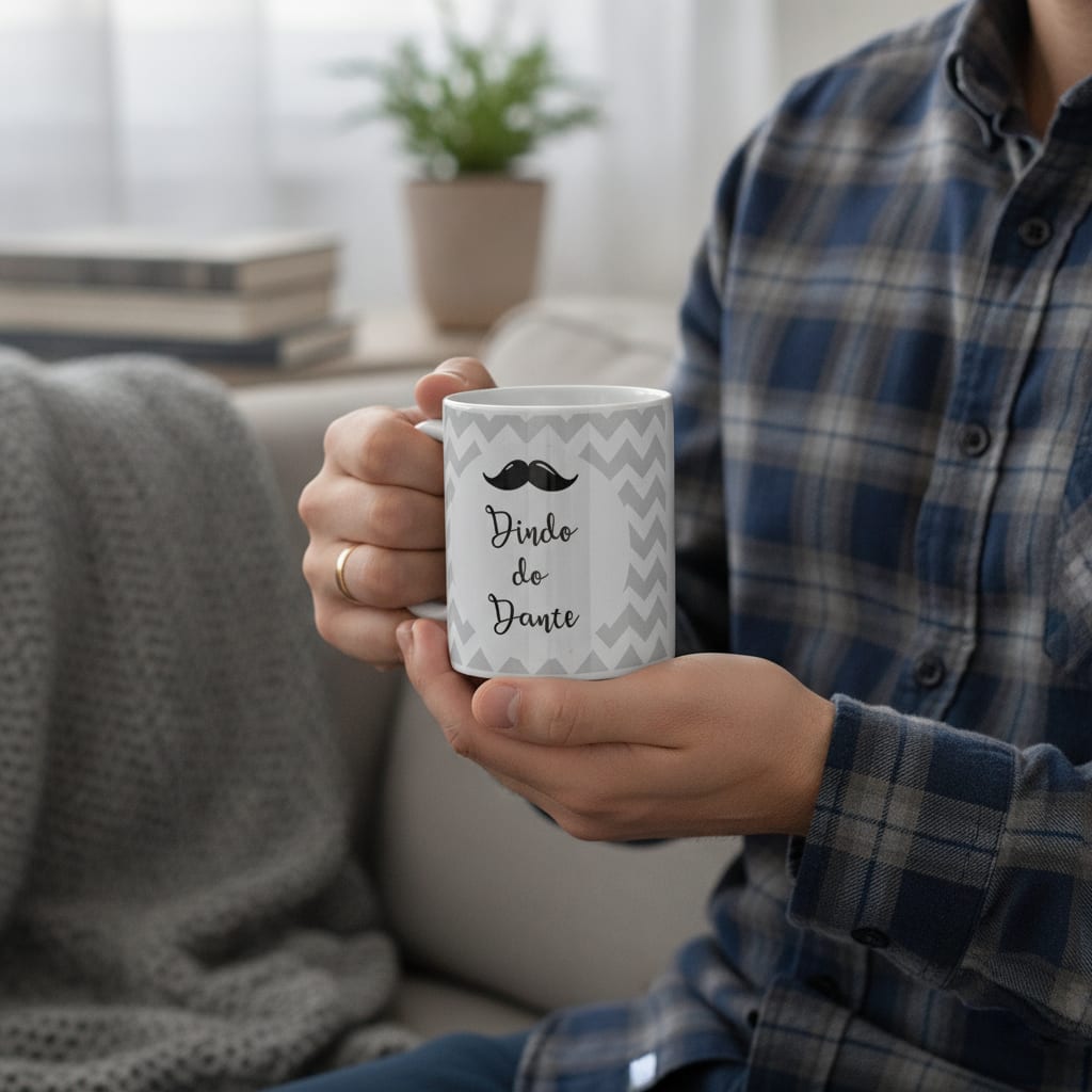 Caneca para Padrinho Presente Criativo e Especial Batizado