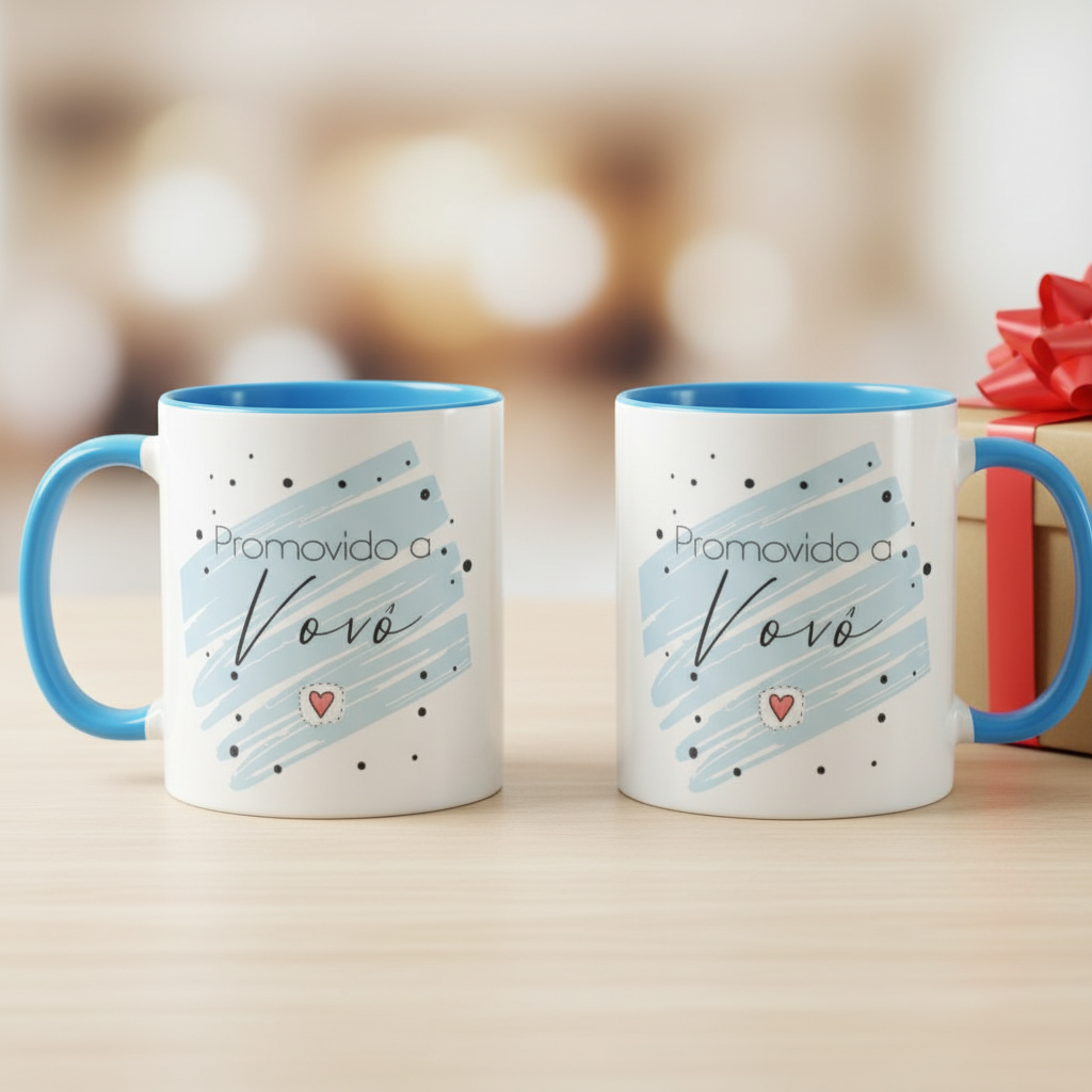 Caneca Para Revelar Gravidez Promovido A Vovô