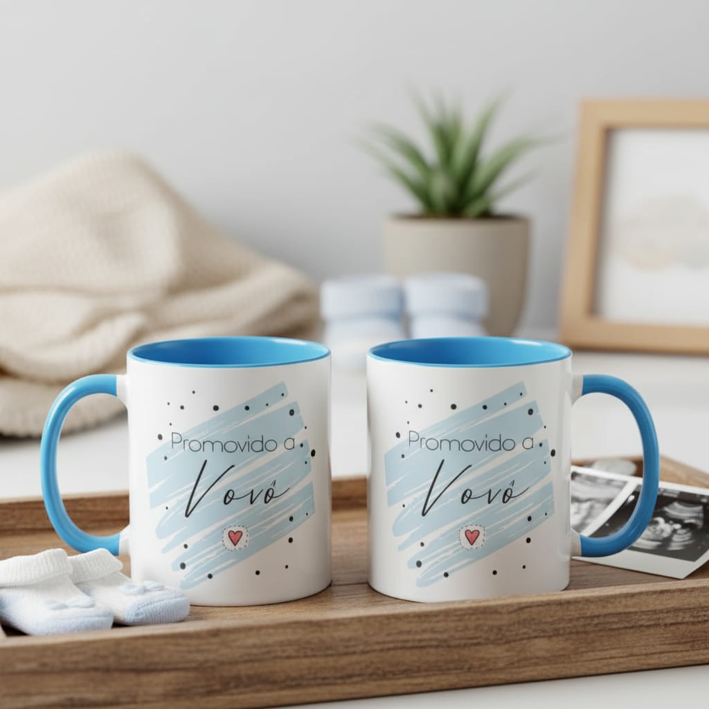 Caneca Para Revelar Gravidez Promovido A Vovô