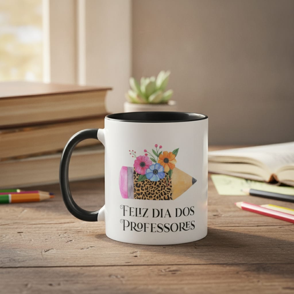 Caneca Personaliza Presente Para Dia Dos Professores - Dia dos Professores (Professor(a))