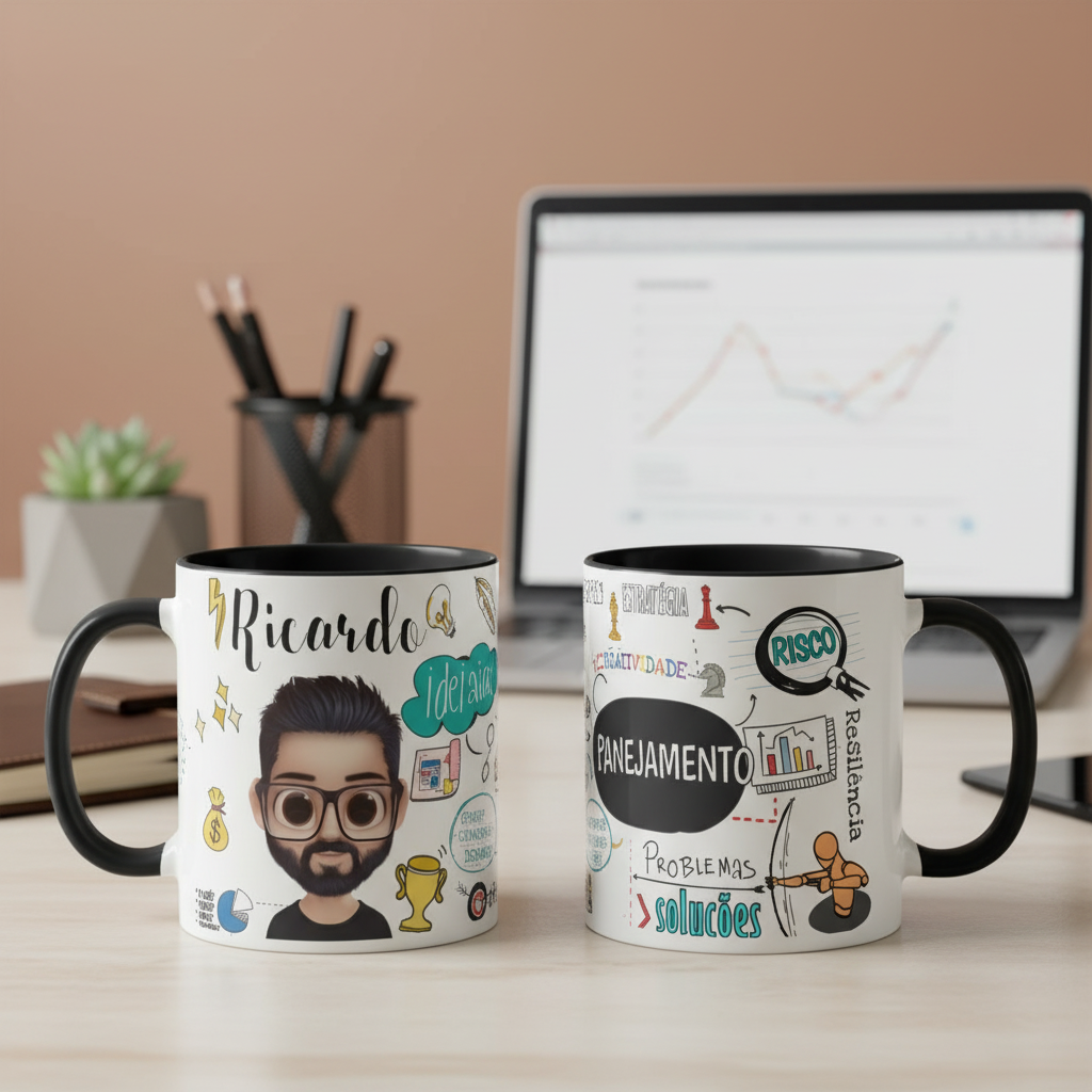 Caneca Personalizada Administrador Presente Criativo Avatar - Profissões (Administração)