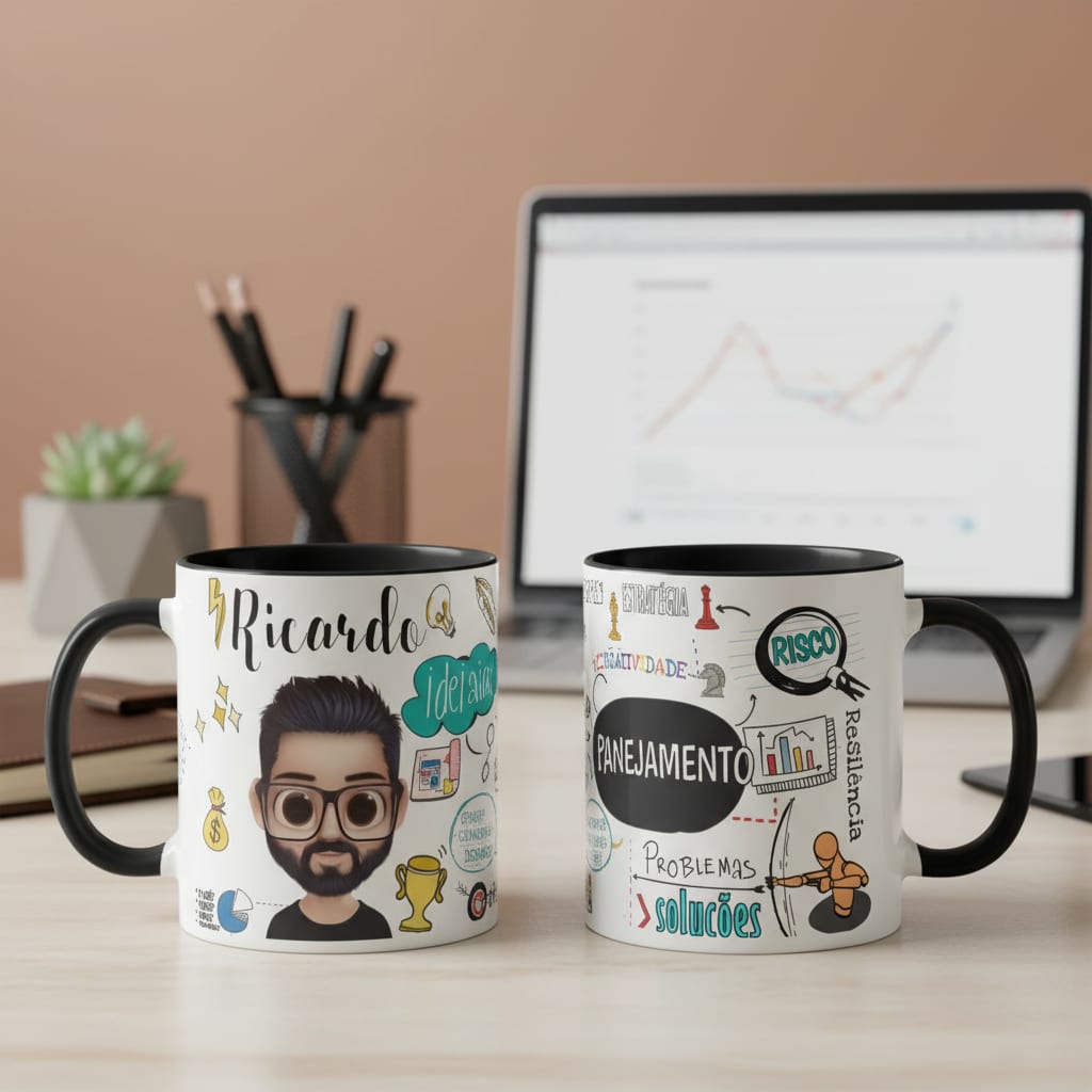 Caneca Personalizada Administrador Presente Criativo Avatar - Profissões (Administração)