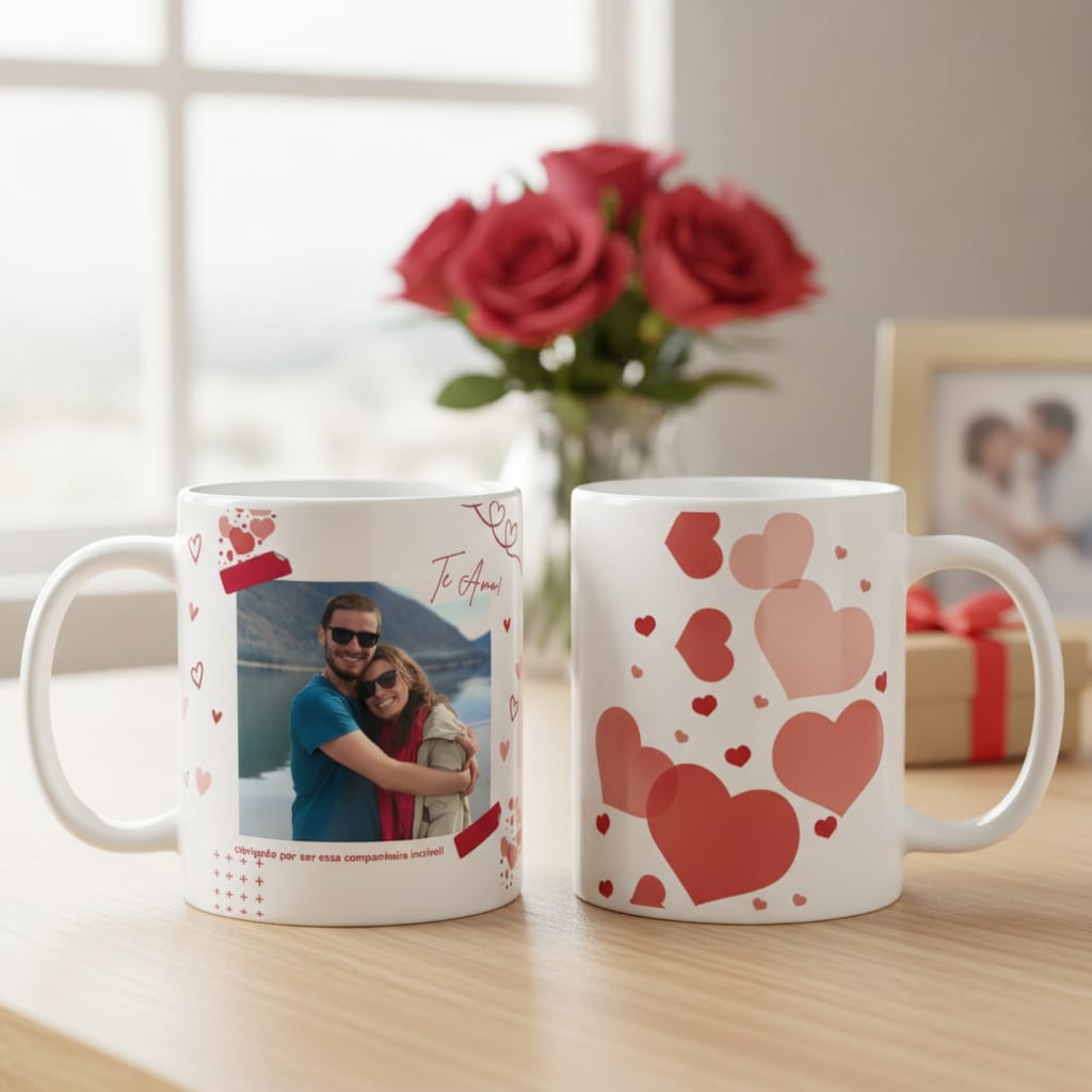 Caneca Personalizada Agradecimento Feliz Dia dos Namorados - Outros (Casal)