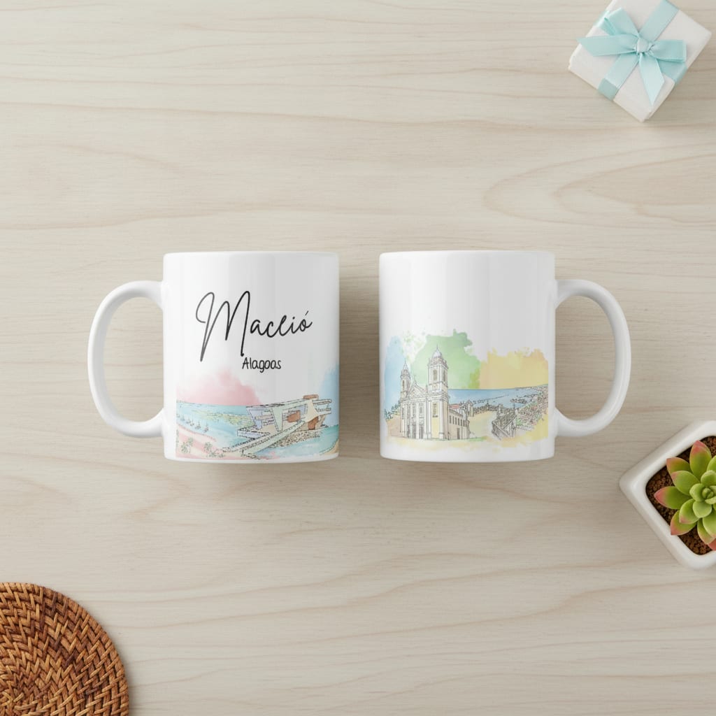 Caneca Personalizada Alagoas Lembramça Cidade Maceió - Outros (Maceió)