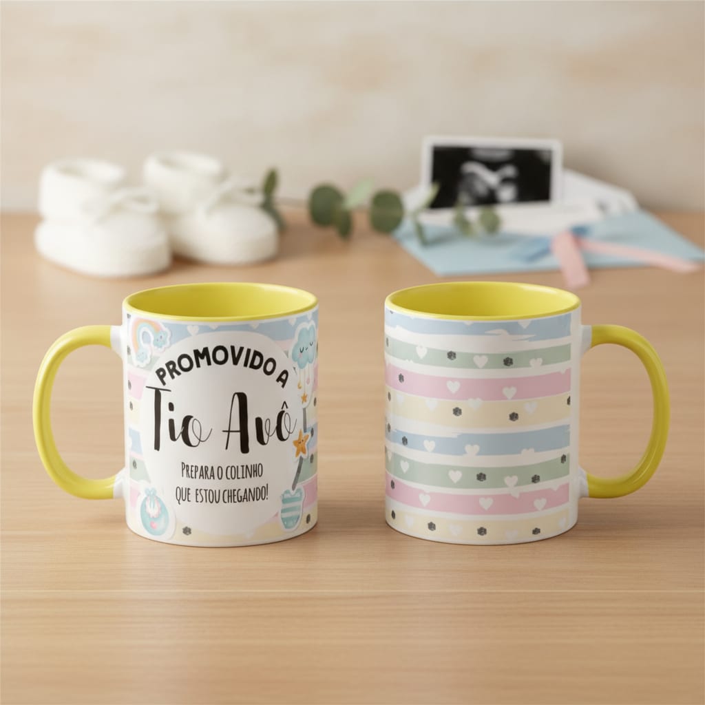 Caneca Personalizada Anúncio De Gravidez Gestação Tio Avô - Anúncio de Gravidez (Tio Avô)