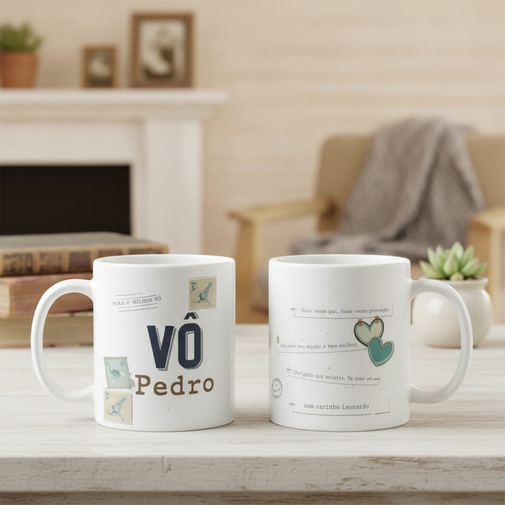 Caneca Personalizada Avó com Significado e Nome - Família (Avó)