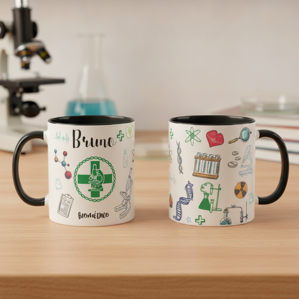 Caneca Personalizada Biomedicina Profissão Biomédico - Profissões (Biomedico(a))