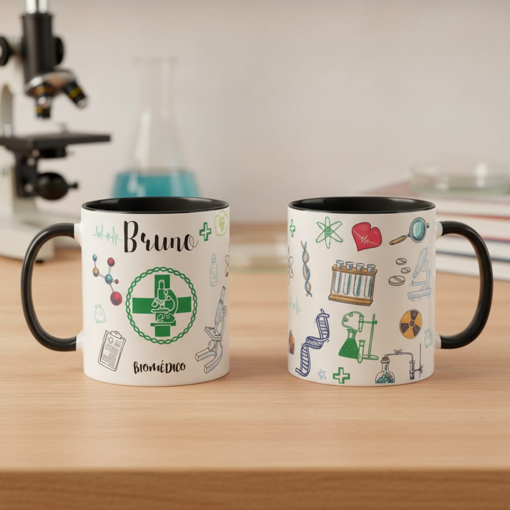 Caneca Personalizada Biomedicina Profissão Biomédico - Profissões (Biomedico(a))