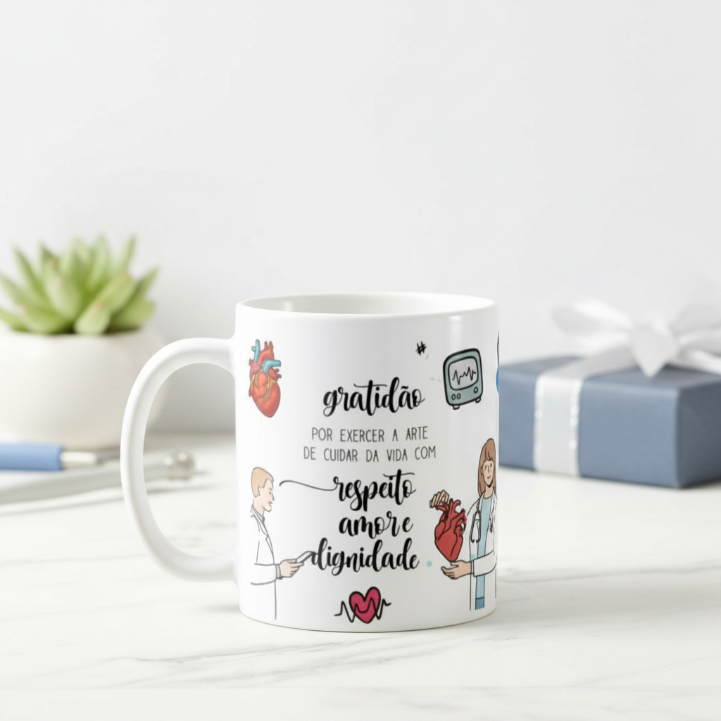 Caneca Personalizada Cardiologia Médico Cardiologista