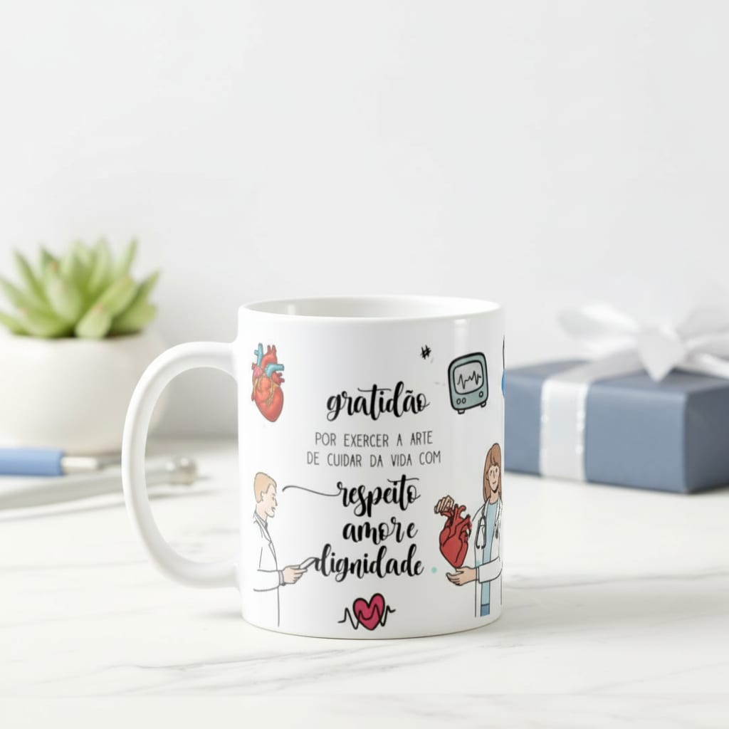 Caneca Personalizada Cardiologia Médico Cardiologista