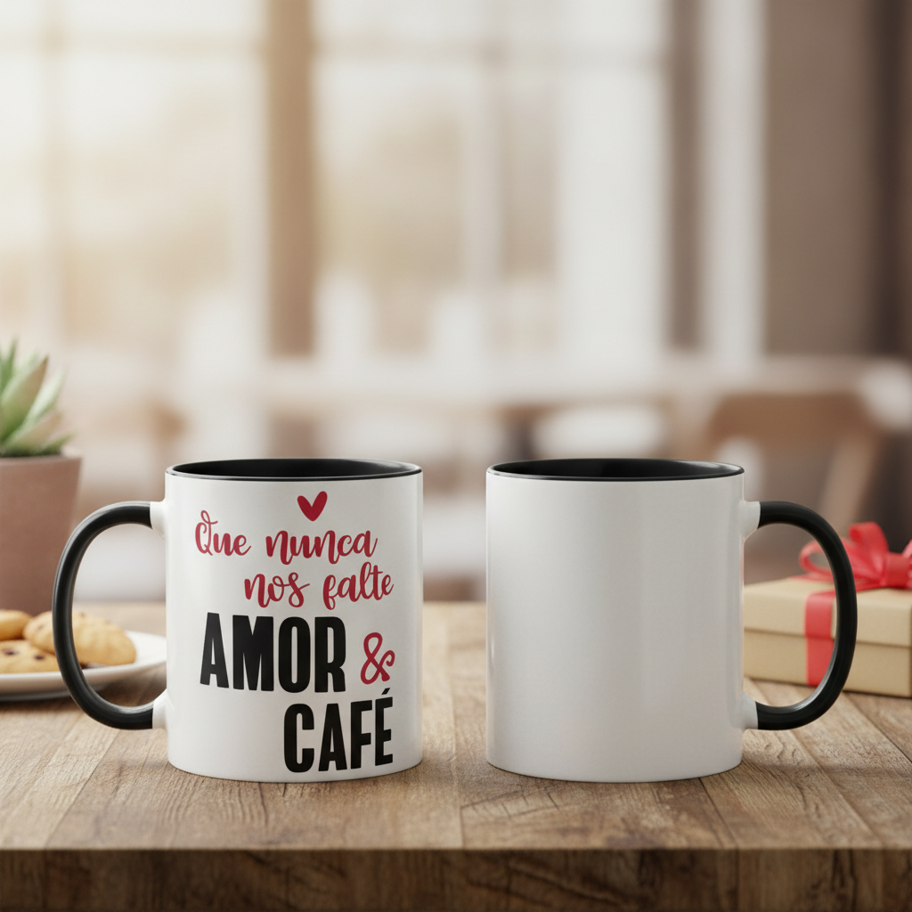 Caneca Personalizada Casal Presente Namorados Amor E Café - Outros (Casal)