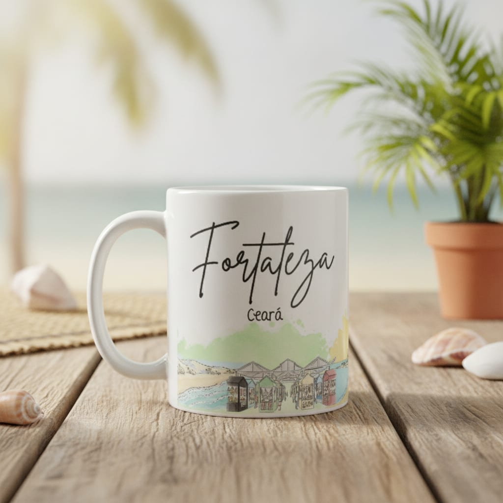 Caneca Personalizada Ceará Lembrança Cidade Fortaleza