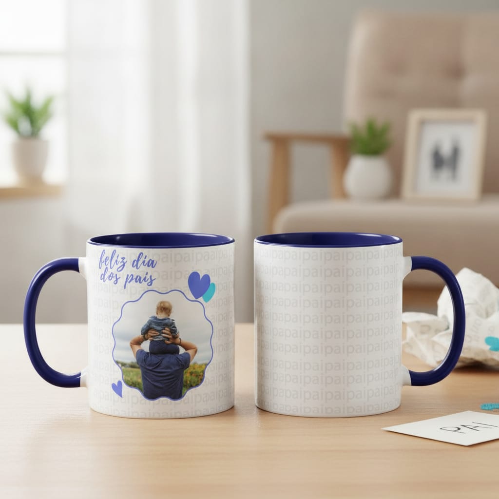 Caneca Personalizada Com Foto Presente Para Dias Dos Pais - Família (Pai)