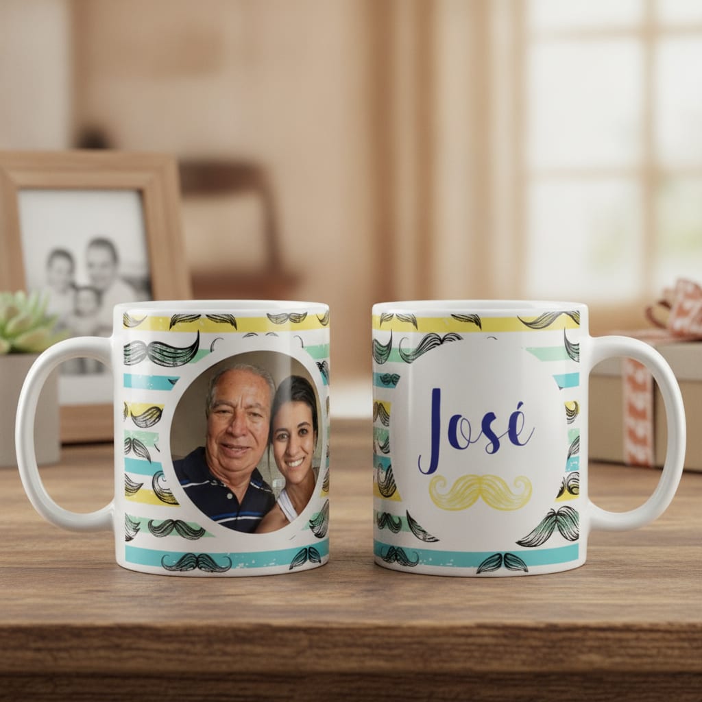 Caneca Personalizada com Foto Presente para Pai Avô Padrinho - Família (Pai/Avô)