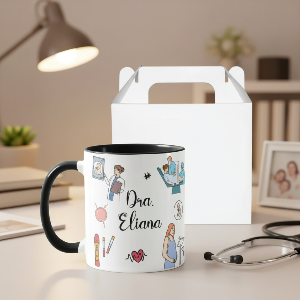 Caneca Personalizada Criativa Médico Obstetra Ginecologista