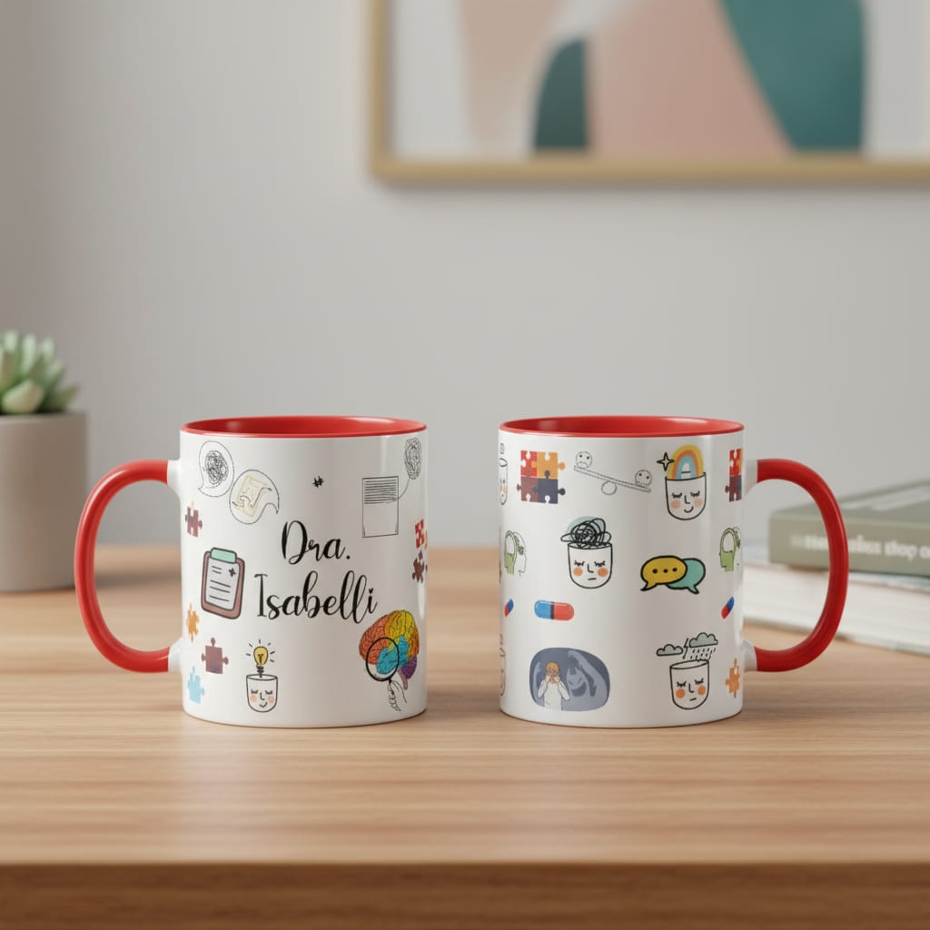 Caneca Personalizada Criativa Médico Psiquiatra Psiquiatria