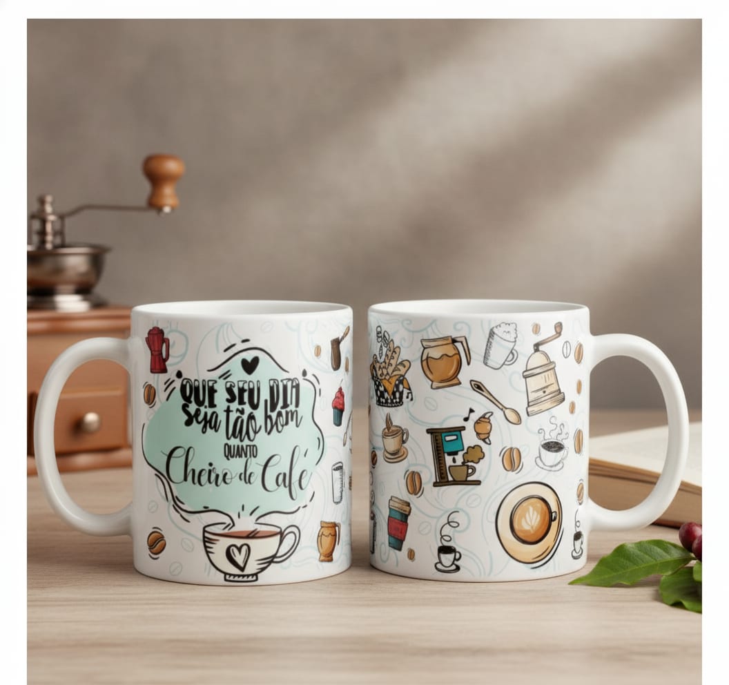 Caneca Personalizada de Presente Frase Quanto Cheiro de Café - Outros (cheiro de cafe)