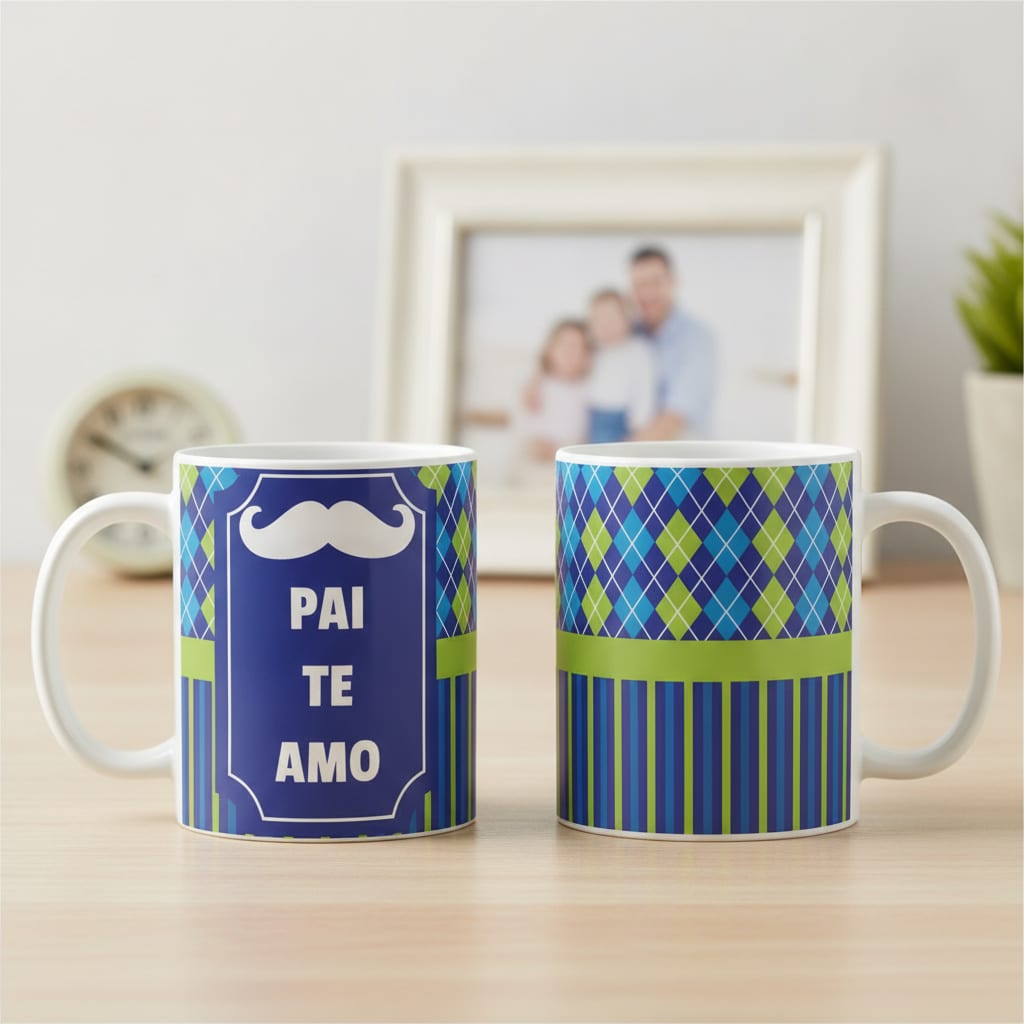 Caneca Personalizada de Presente Pai Te Amo de Dia dos Pais - Família (Pai)