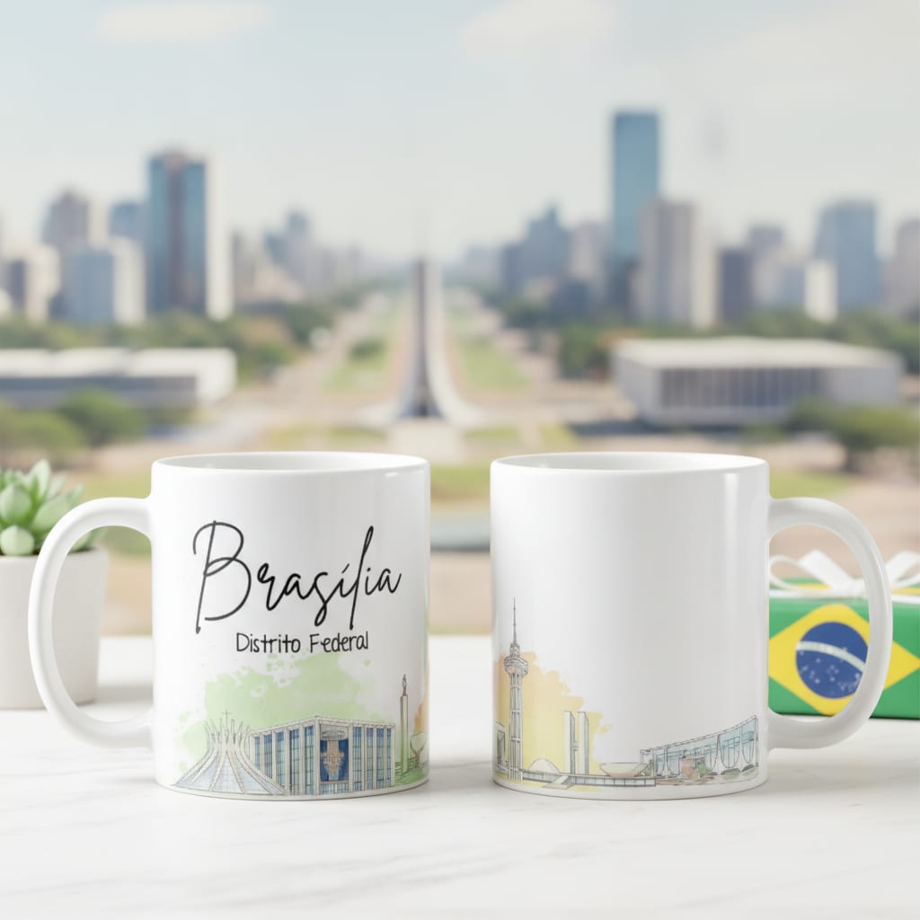 Caneca Personalizada Distrito Federal Lembrança Cidade Brasília - Outros (Brasília)