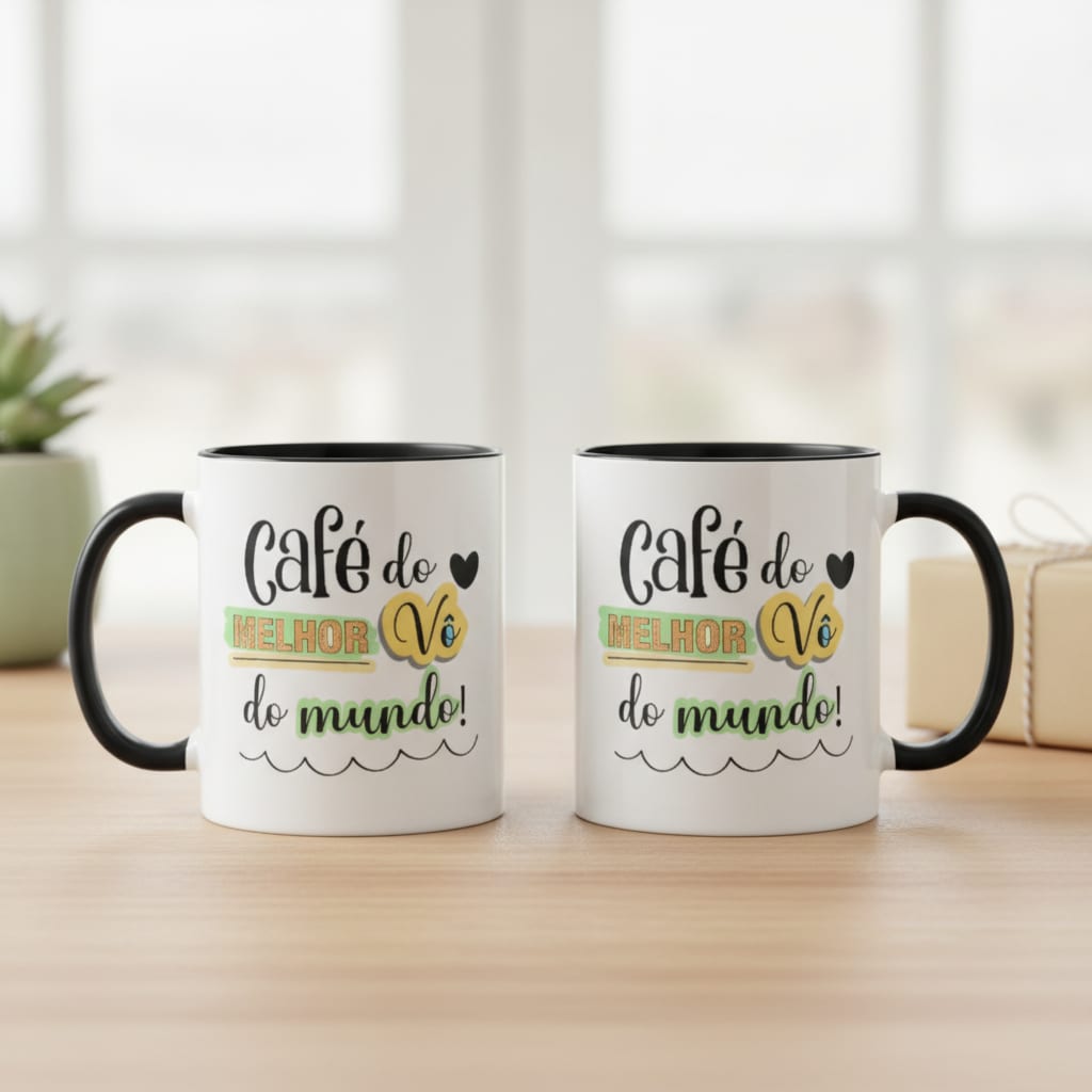 Caneca Personalizada Divertida Avô Presente Dia dos Pais - Família (Vovô/Avô)