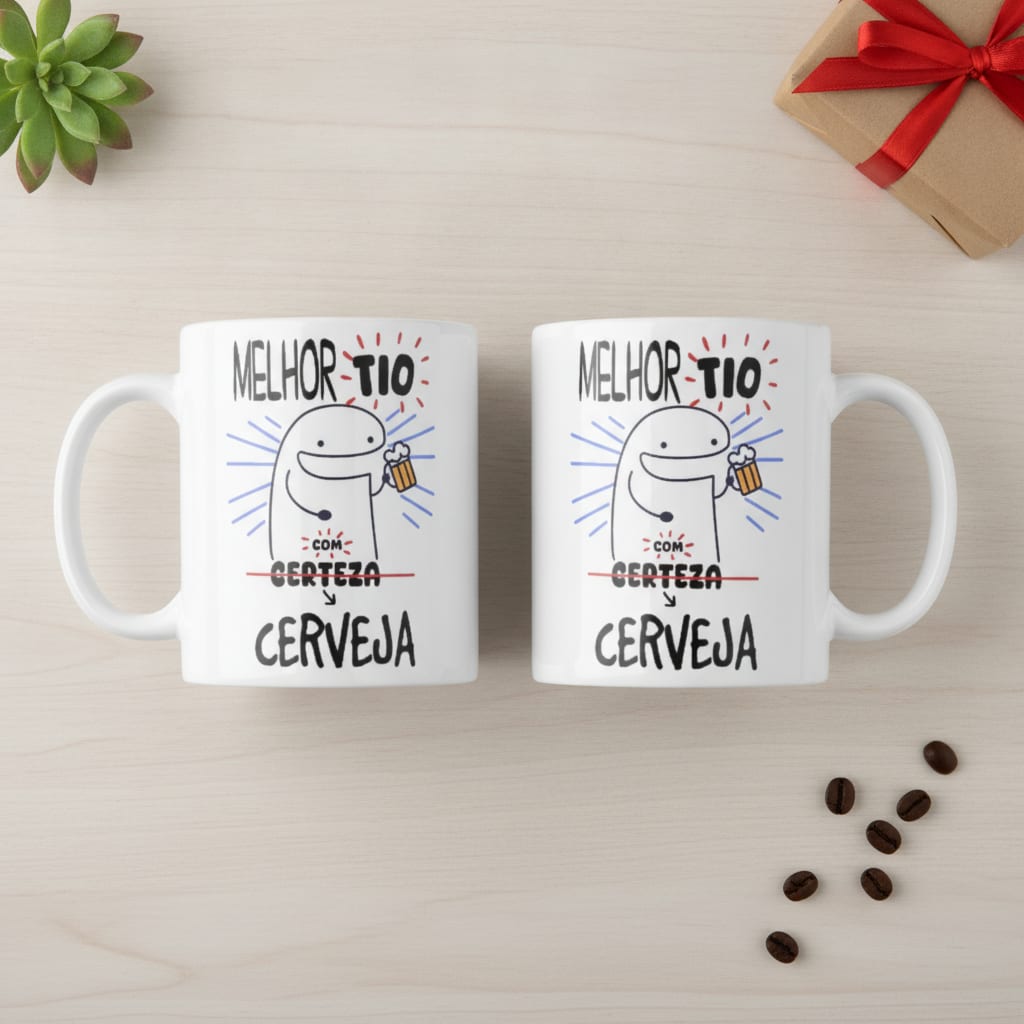 Caneca Personalizada Divertida Melhor Tio Amigo com Cerveja - Família (Tio)