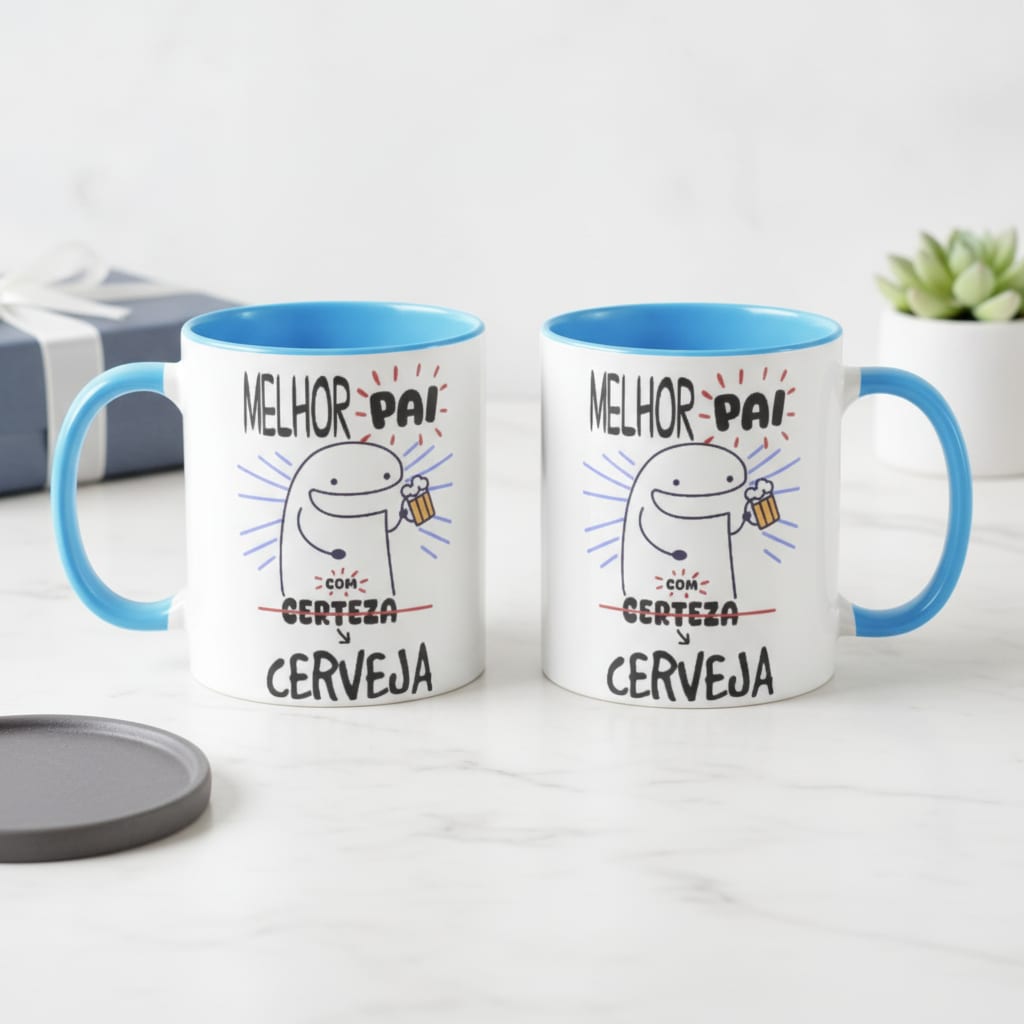 Caneca Personalizada Divertida Paizão Melhor Pai com Cerveja - Família (Pai)