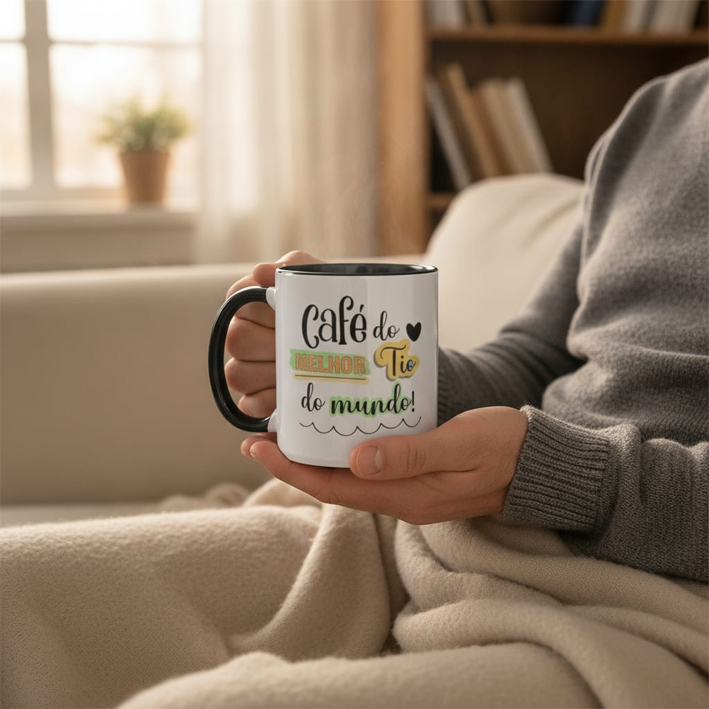 Caneca Personalizada Divertida Tio Presente Dia dos Pais