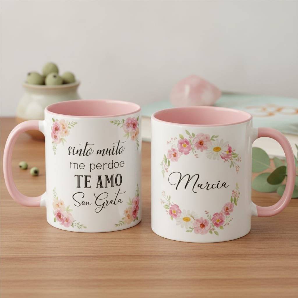 Caneca Personalizada e Feminina Zen com o Mantra Hooponopono - Outros (Mantra Ho'oponopono)