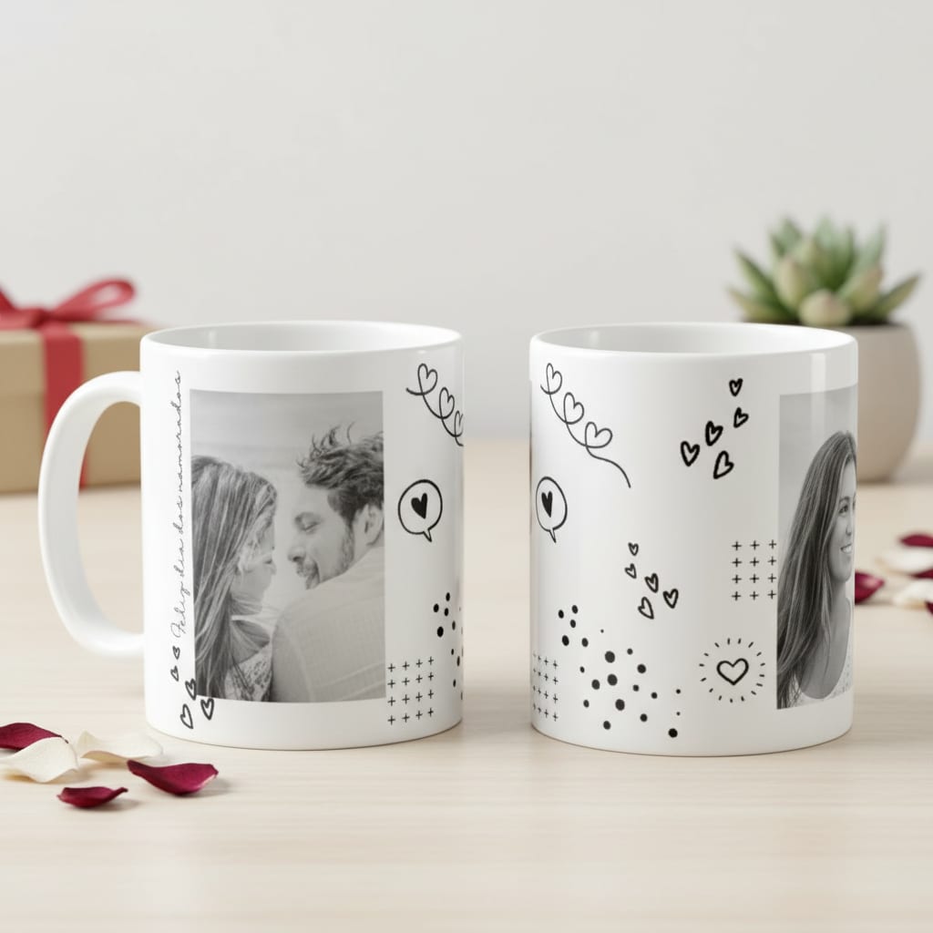 Caneca Personalizada Especial para Dia dos Namorados Ternura - Outros (Casal)