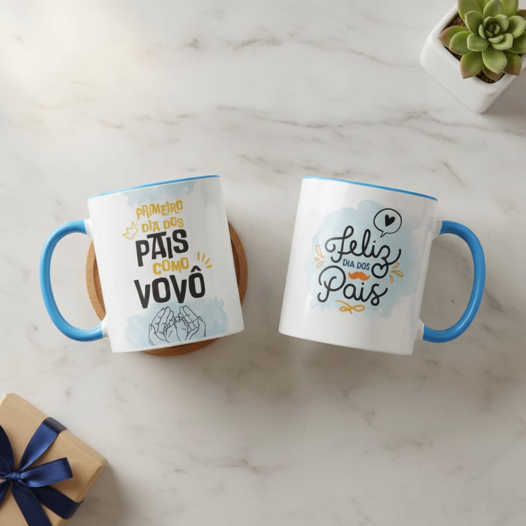 Caneca Personalizada Família Primeiro Dia dos Pais Como Vovô - Família (Avô)