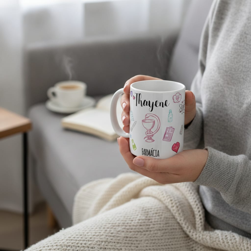 Caneca Personalizada Farmácia Profissão Farmacêutica