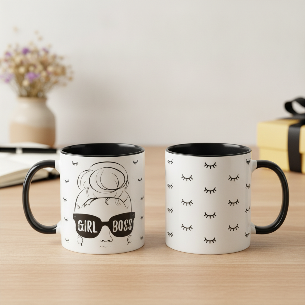 Caneca Personalizada Feminina Para Empreendedora Girl Boss - Outros (Empreendedora)
