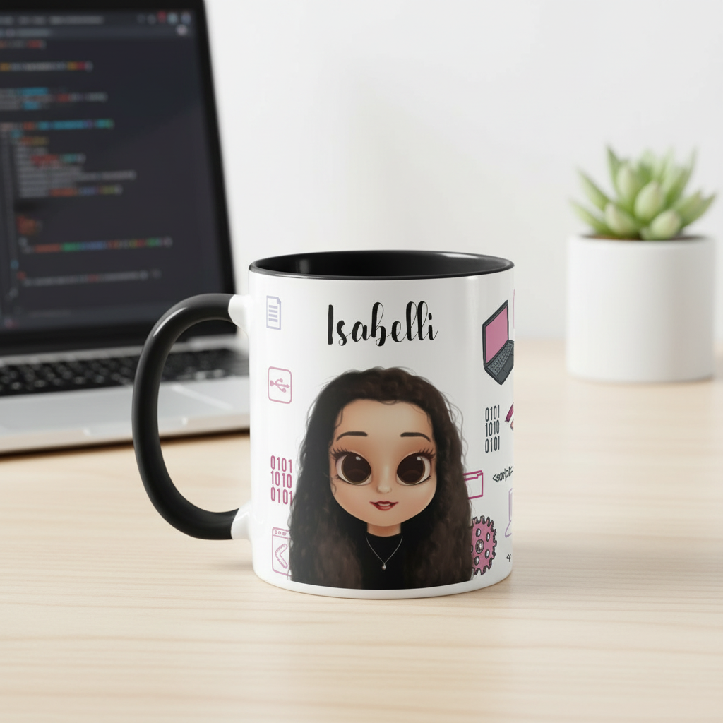 Caneca Personalizada Feminina Profissional de Tecnologia Ti