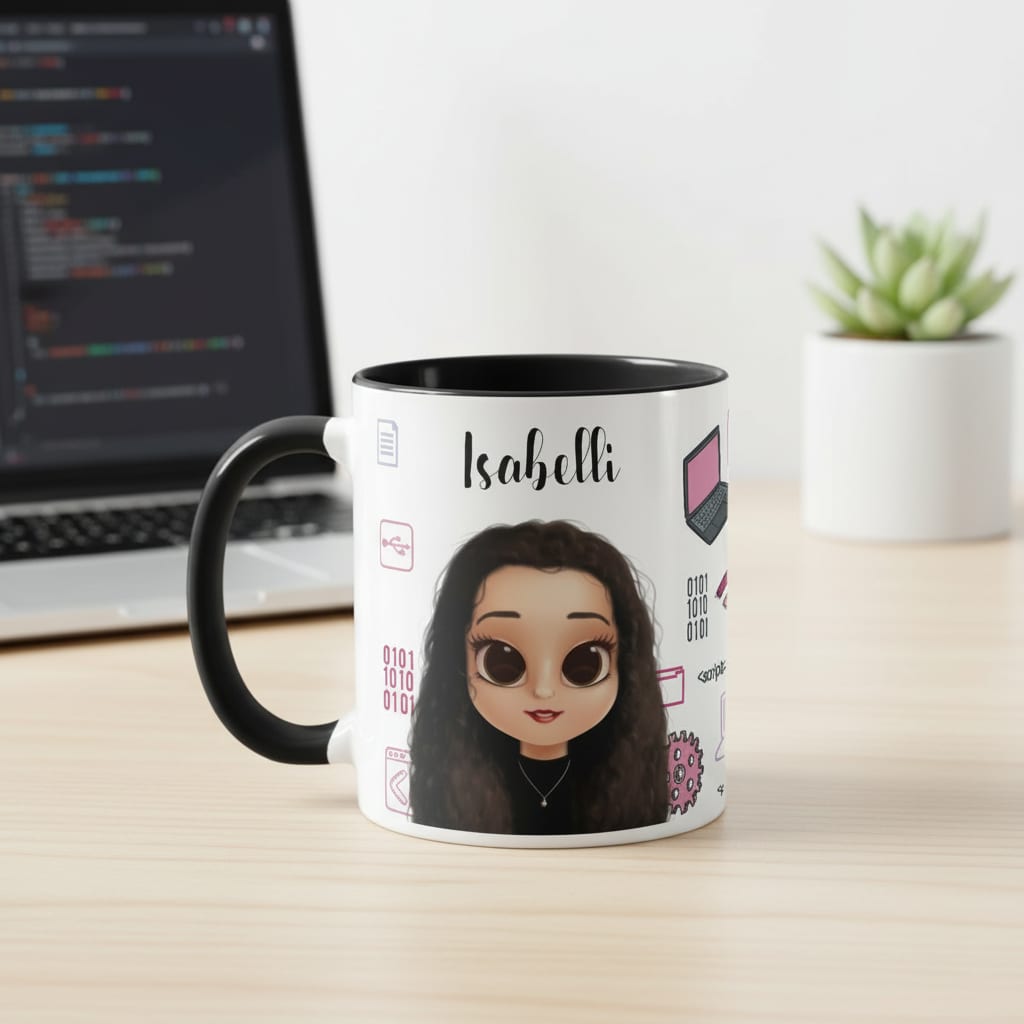 Caneca Personalizada Feminina Profissional de Tecnologia Ti