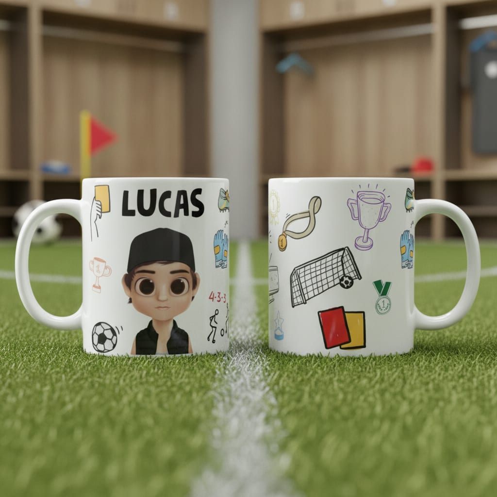 Caneca Personalizada Futebol com Avatar e Nome - Profissões (Futebol)