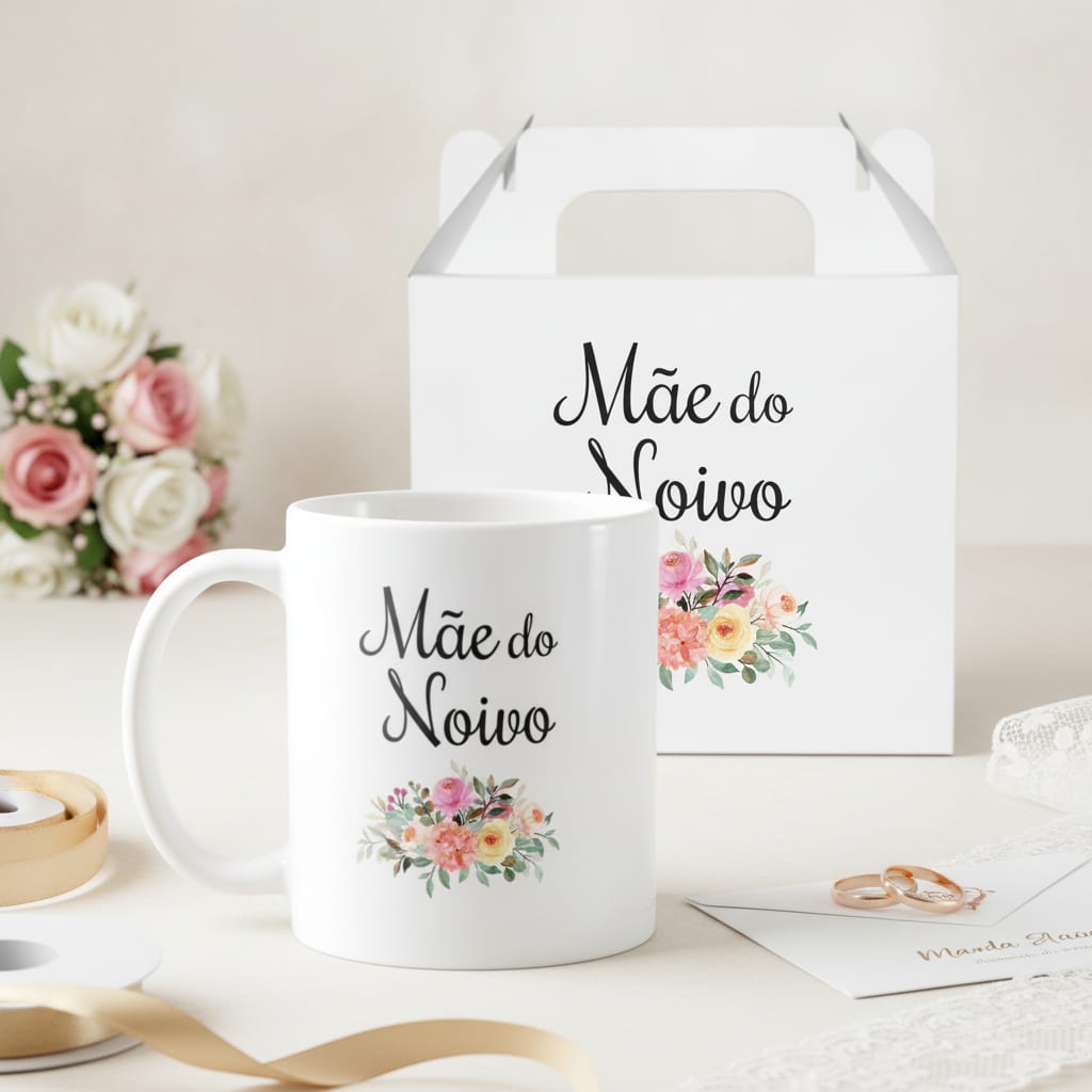 Caneca Personalizada Lembrança De Casamento Mãe Do Noivo