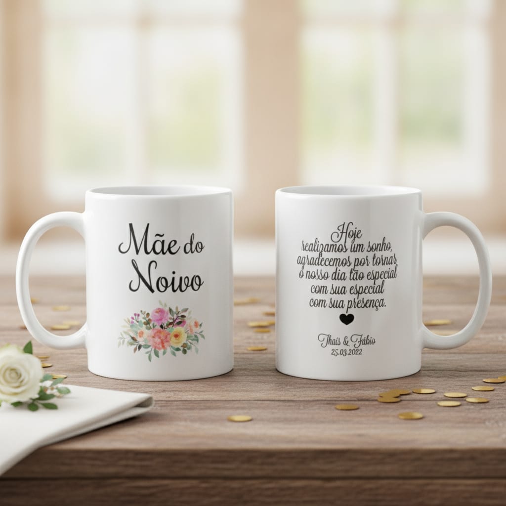 Caneca Personalizada Lembrança De Casamento Mãe Do Noivo - Casamento (Noivo)
