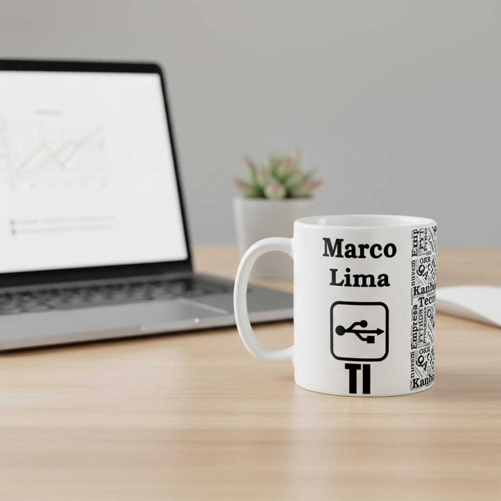 Caneca Personalizada Linguagens Tecnologia da Informação