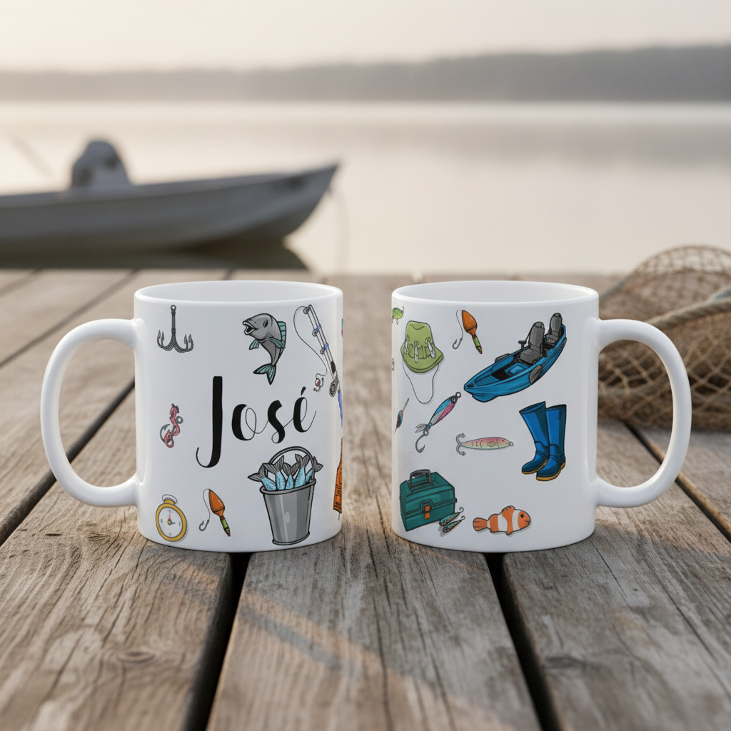 Caneca Personalizada Masculina para Pescador Pescaria - Profissões (Pescador)